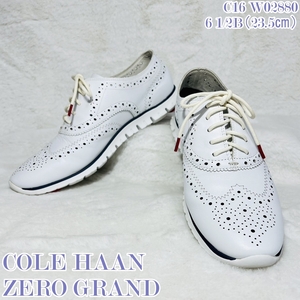  [240125-6T]【中古品】≪COLE HAAN/シューズ≫ZERO GRAND/OS/コールハーン/ゼログランド/6 1／2B(23.5㎝？) /白