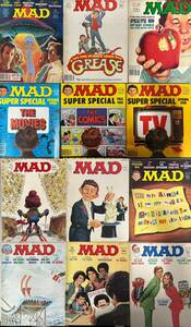  [240205-2MA]【現状品】《雑誌》アメコミ/当時物/MAD/SUPERSPECIAL/1980年代/1970年代/ビンテージ/12冊/アメリカ/USA/漫画/コミック