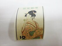 ■ 切手 日本切手 ■ 10円 ビードロ 1955年 ■ 10円 市川えび蔵 1956年 セット ■ 通常保管品_画像2