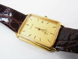 ■TISSOT/ティソ■腕時計　メンズ ウォッチ　クォーツ　ゴールドカラー ■ USED