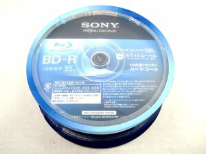 !SONY video for Blue-ray disk BD-R 1 times video recording for one side 1 layer 25GB 4 speed white lable 25 sheets 25BNR1VGPP4! unused goods 