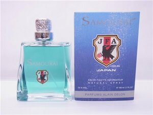 ◎SAMOURAI◎アラン ドロン サムライ　JFA　サッカー 日本代表チーム エディション　　オードトワレ　100ml　香水　◎USED　ほぼ満量