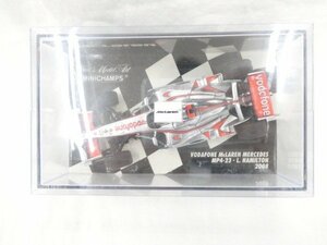 ◆◆ミニチャンプス◆1/43 VODAFONE MCLAREN MERCEDES MP4/23 2008 Mobil #22(シルバー×レッド)◆USED品 M4334