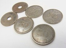 ■ 旧50円硬貨 　穴なし/穴あり　 昭和30/31/39年 50円 硬貨 6枚セット ■ 流通品_画像3