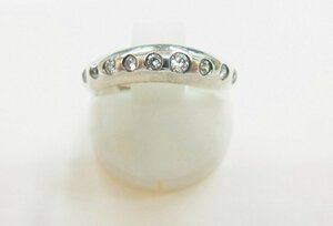 # Folli Follie # ring clear rhinestone silver 925 approximately 4.5 number # USED