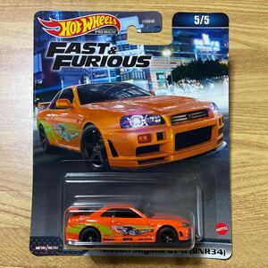 HotWheels Nissan Skyline GT-R BNR34 オレンジ FAST & FURIOUS ホットウィール 日産 スカイライン ワイルドスピード