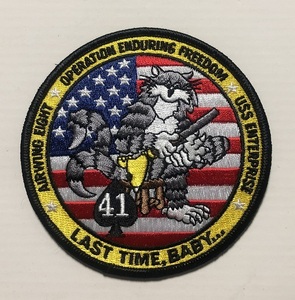 米海軍 VF-41 "BLACK ACES" OPERATION ENDURING FREEDOM/F-14最終航海 記念パッチ