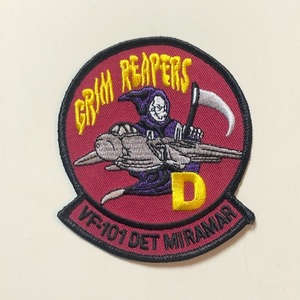 米海軍 VF-101 "GRIM REAPERS" スコードロンパッチ(DET MIRAMAR)
