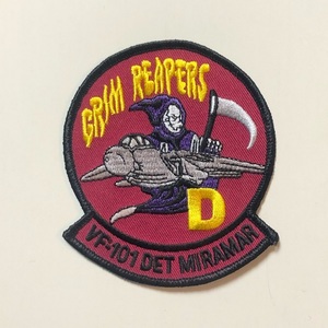 米海軍 VF-101 &#34;GRIM REAPERS&#34; スコードロンパッチ (DET MIRAMAR)