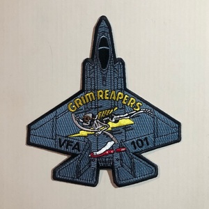 米海軍 VFA-101 "GRIM REAPERS" 航空機パッチ (F-35C)