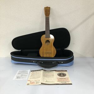 【R1】 Famous FS-5 ウクレレ フェイマス 中古 ケース付 ギグバック ハローキティ 1358-39