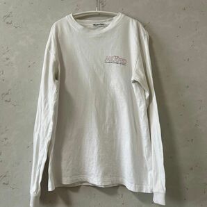 ミルクフェド　ロンT 長袖 長袖Tシャツ カットソー ロゴ　白