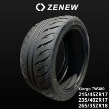 ZENEW 265/35ZR18 265/35/18 265/35R18 Xlargo TW380 タイムアタック ドリフト ゼニュー _画像1