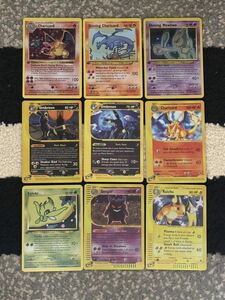 ポケモンカード 海外版 Charizard リザードン Shining Mewtwo Umbreon Gengar 9枚セットpokmon trading card game Base PSA eカード 英語