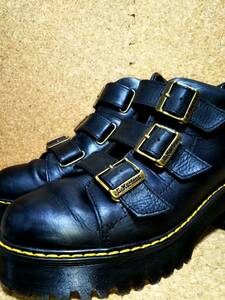 [Dr.MARTENS] Dr. Martens COPPOLAkopola strap boots UK6 (25cm ) three ream buckle thickness bottom black hard-to-find rare rare [ superior article ]