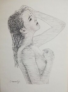 松原健治 ドローイング 原画 「Girls 15」B4 