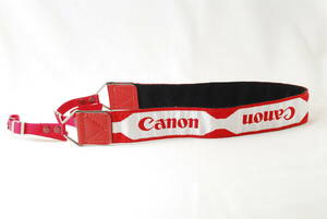 ☆Canon キヤノン 紅白 カメラ ストラップ 赤色×白色 CANON’S PERSONAL EQUIPMENT EOS イオス ショルダー ネック camera strap レア☆