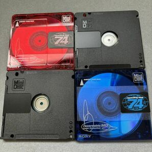 MD ミニディスク minidisc 中古 初期化済 SONY ソニー color collection 74 ジャケットケース付き レア 10枚セットの画像4