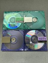 MD ミニディスク minidisc 中古 初期化済 Victor ビクター CRYSTAL GREEN PURPLE 74 10枚セット_画像3