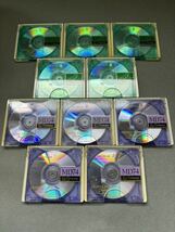 MD ミニディスク minidisc 中古 初期化済 Victor ビクター CRYSTAL GREEN PURPLE 74 10枚セット_画像1