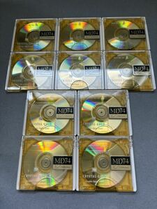 MD ミニディスク minidisc 中古 初期化済 Victor ビクター CRYSTAL GOLD 74 10枚セット