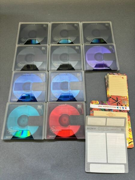 MD ミニディスク minidisc 中古 初期化済 SONY ソニー color collection 80 10枚セット