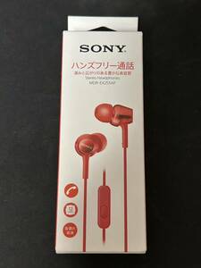 送料140円～ 新品未使用 SONY MDR-EX255AP R 有線イヤホン 密閉型インナーイヤーレシーバー ステレオヘッドホン レッド 赤 ソニー