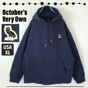 OCTOBERS VERY OWN オクトーバーズ ベリー オウン★OVO★ワンポイント★スウェットパーカー★カナダ製★海外XL