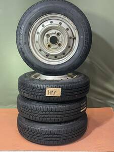 ★ H7★ 鉄ホイールBRIDGESTONE SNEAKER 135/80R12タイヤ 4本 (2022年製)