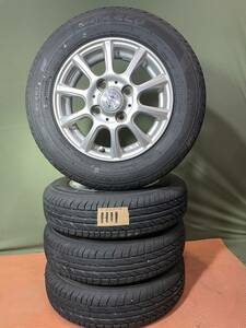 135/80R12 DUNLOP DIGI-TYRE ECO 製造年2021 4本 アルミホイール 12x4.00B 4×100 【H11】