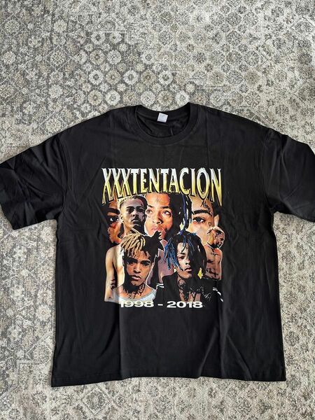 ラップT XXXTENTACION テンタシオン ヴィンテージ加工Tシャツ XL