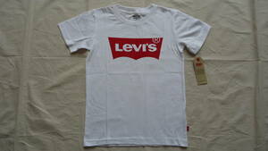 Levi's Boys Short Sleeve Graphic Tee 白 S , 128-140cm 半額以下 75%off リーバイス 子供用 半袖Tシャツ ハウスマーク レターパック
