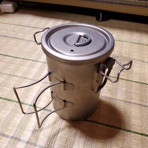 圧力鍋 クッカー チタン 軽量 ライスクッカー キャンプ アウトドア 多目的 飯盒 炊飯