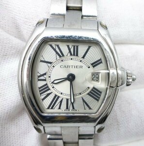 ■Cartier カルティエ ロードスター SM 腕時計 SS クォーツ シルバーカラー文字盤 2675■/A