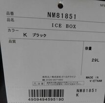 新品 ノースフェイス リュック ブラック THE NORTH FACE IceBox アイスボックス リュックサック 防水 29L NM81851 黒_画像7