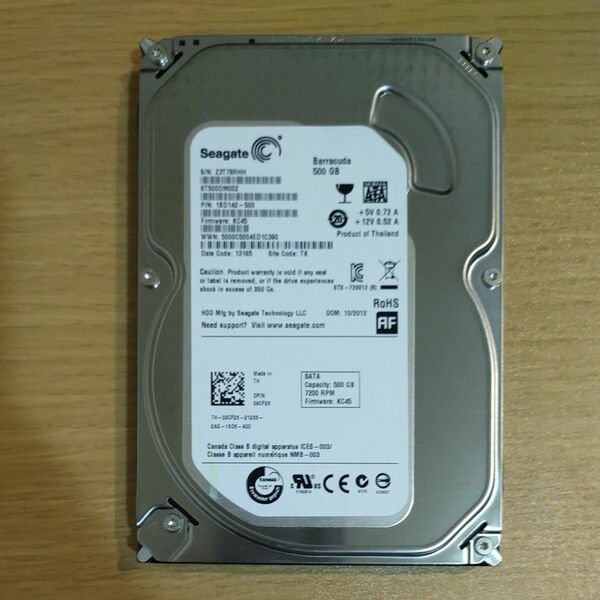 HDD ハードディスク 500GB