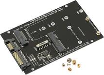 SATA M.2 NGFF SSD & mSATA SSD → 2.5 インチ SATA 3.0 変換 アダプター 2 in 1 Combo M.2 NGFF & mSATA SSD to SATA 3.0_画像3