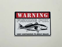 ブリキ看板 20×30㎝ WARNING FISHING POX 釣りバカ フィッシング SIGN アメリカンガレージ アンティーク インテリア 新品 PRO-431_画像3