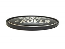 DAH500330G D1B ディスカバリー 1 DISCOVERY デカール プレート オーバル リア LAND ROVER Black×Silver 純正品_画像2