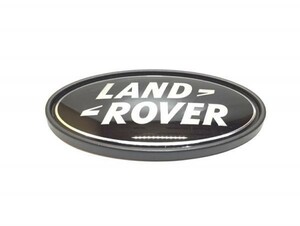 DAH500330G D1B ディスカバリー 1 DISCOVERY デカール プレート オーバル リア LAND ROVER Black×Silver 純正品