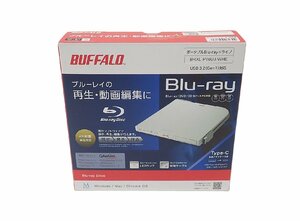 Buffalo/ Buffalo portable Blue-ray/ Blue-ray Drive white BRXL-PT6U3-WHE new goods 