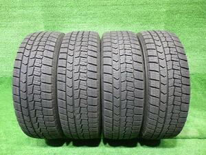 中古 ダンロップ タイヤ 冬 185/65R14 4本 2018年 WM02