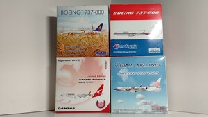 1/400 Phoenix QANTAS AIRWAYS / CHINA AIRLINES / HAINAN AIRLINES / MALAYSIA AIRLINES BOEING 737-800 旅客機 4機セット