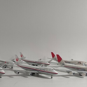 1/500 hogan JAL JAPAN AIRLINES 日本航空 BOEING 747-400D / 747-400D / 747-200 / 747-200 / 747-200F / 747-00F 6機セット の画像3