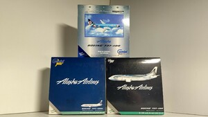 1/400 Gemini Jets ジェミニ ジェッツ Alaska Airlines アラスカ航空 BOEING B737-400x2 / B737-400F 旅客機/貨物機 3機セット