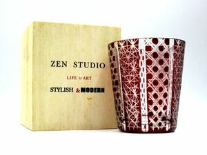 ■未使用品 ZEN STUDIO ZS-1090 エレガントオールドグラス コップ アンティーク ヴィンテージ コレクション インテリア 置物 ガラス 硝子