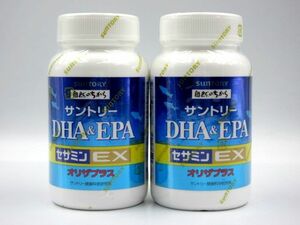 ■未開封品 SUNTORY サントリー DHA&EPA セサミンEX 自然の力 240粒入り 賞味期限2025.2月・2025.1月 2種 健康食品 