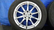 【宮城 塩釜発】中古 サマータイヤ・ホイールセット 4本 215/60R17 ブルーアースRV03 2022年製 社外 アルミ Weds Leonis ※個人宛発送不可_画像2