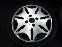 【宮城 塩釜発】中古 タイヤ・アルミホイールセット 4本 社外品 155/55R14 5J PCD100 オフセット+45 タイヤひび有り ※個人宛発送不可_画像6