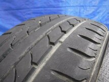 【宮城 塩釜発】中古 タイヤ・アルミホイールセット 4本 社外品 155/55R14 5J PCD100 オフセット+45 タイヤひび有り ※個人宛発送不可_画像10